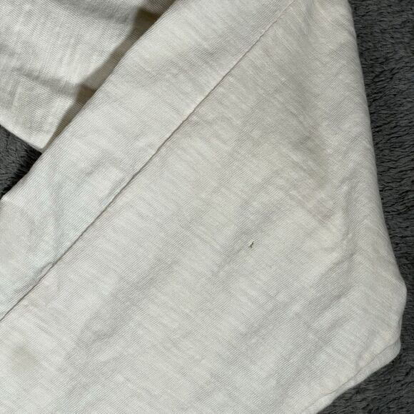 Cultural Revolution‎ Shirt Men's XXL Long Sleeve Button Up Neck Two Pocket Beige - Picture 10 of 14